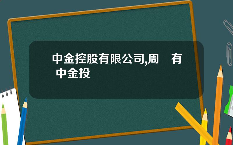 中金控股有限公司,周傳有 中金投資